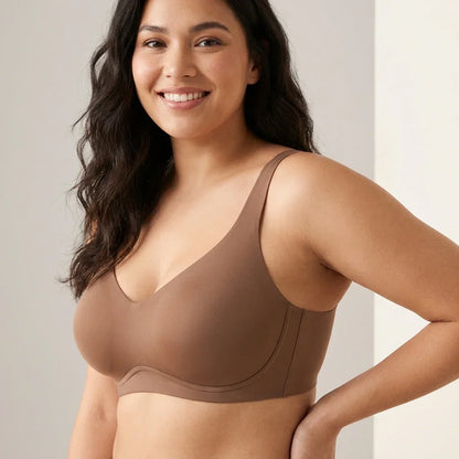 Wireless bra with soft and comfortable support