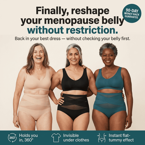 High-waisted shaping underwear for menopause belly