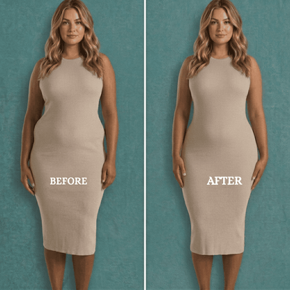 High-waisted postpartum shaping underwear